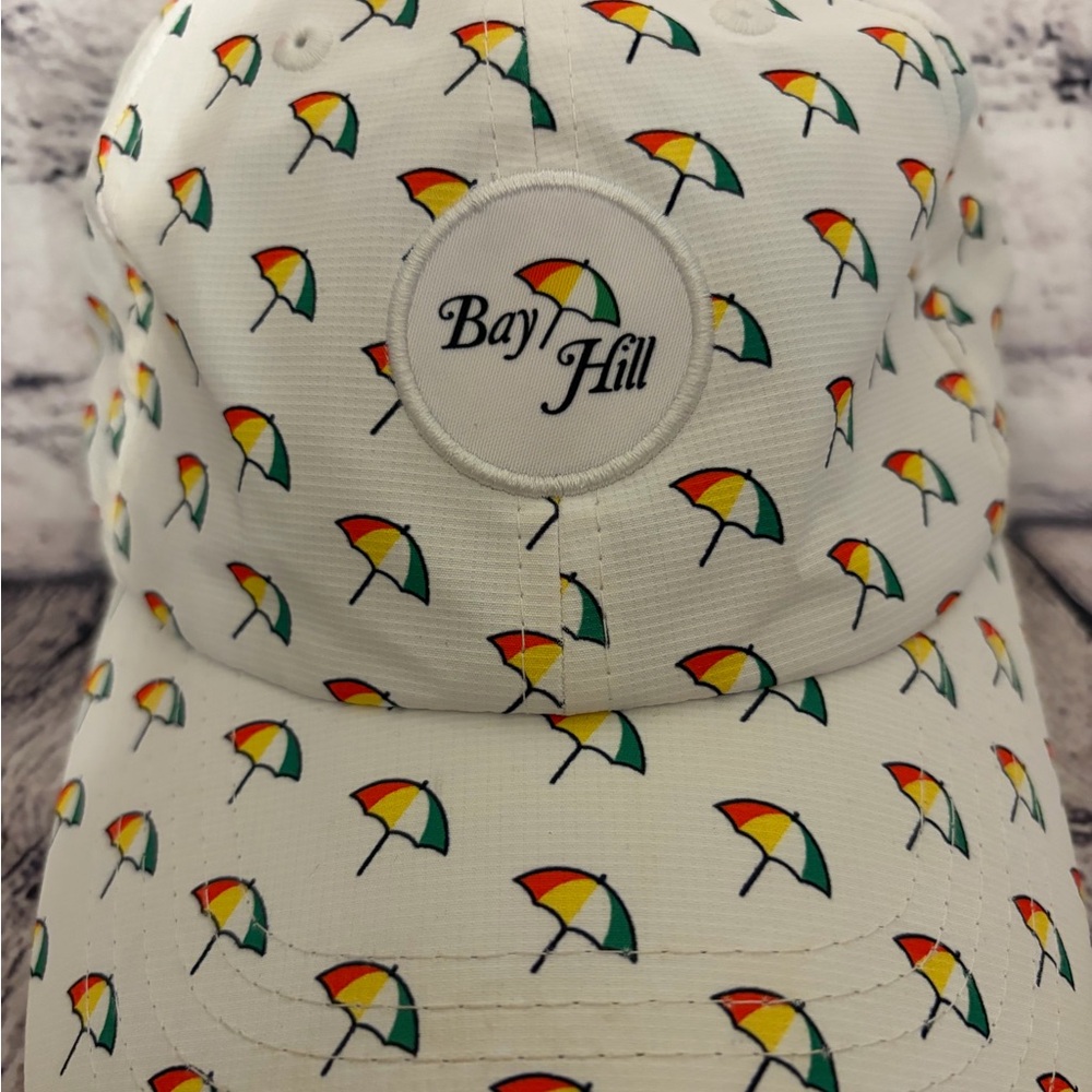 White Umbrella Pattern Hat